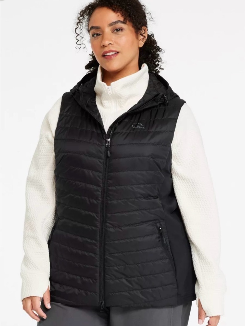 L.L. Bean Quilted Hooded Vest